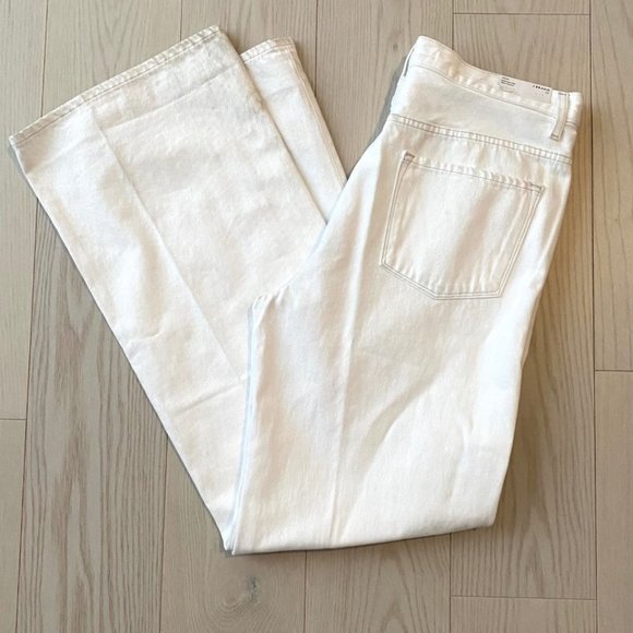 J Brand Joan High Rise Wide Leg Jeans White - Picture 6 of 6